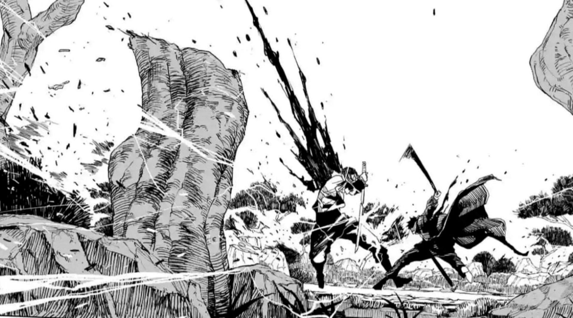 Chihiro's battle against Genichi Sojo (Image via Shueisha)